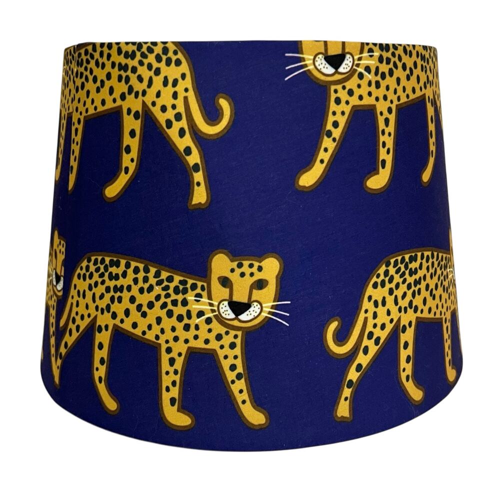 Cheetah Leopard Lampshade Bold Graphic Novelty Modern Artistic Jungle 7”